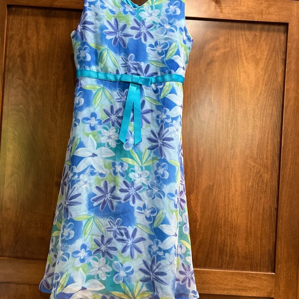 Gently loved~ Girls my michelle Sleeveless Floral Party Dress, 10